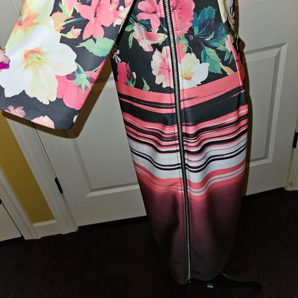 ECI Floral and Striped Dress - Picture 4 of 6